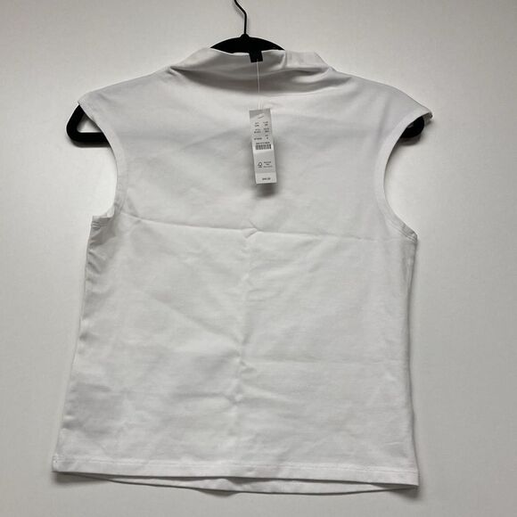 J.Crew Fitted mock neck tank top in stretch cotton blend - Picture 7 of 7